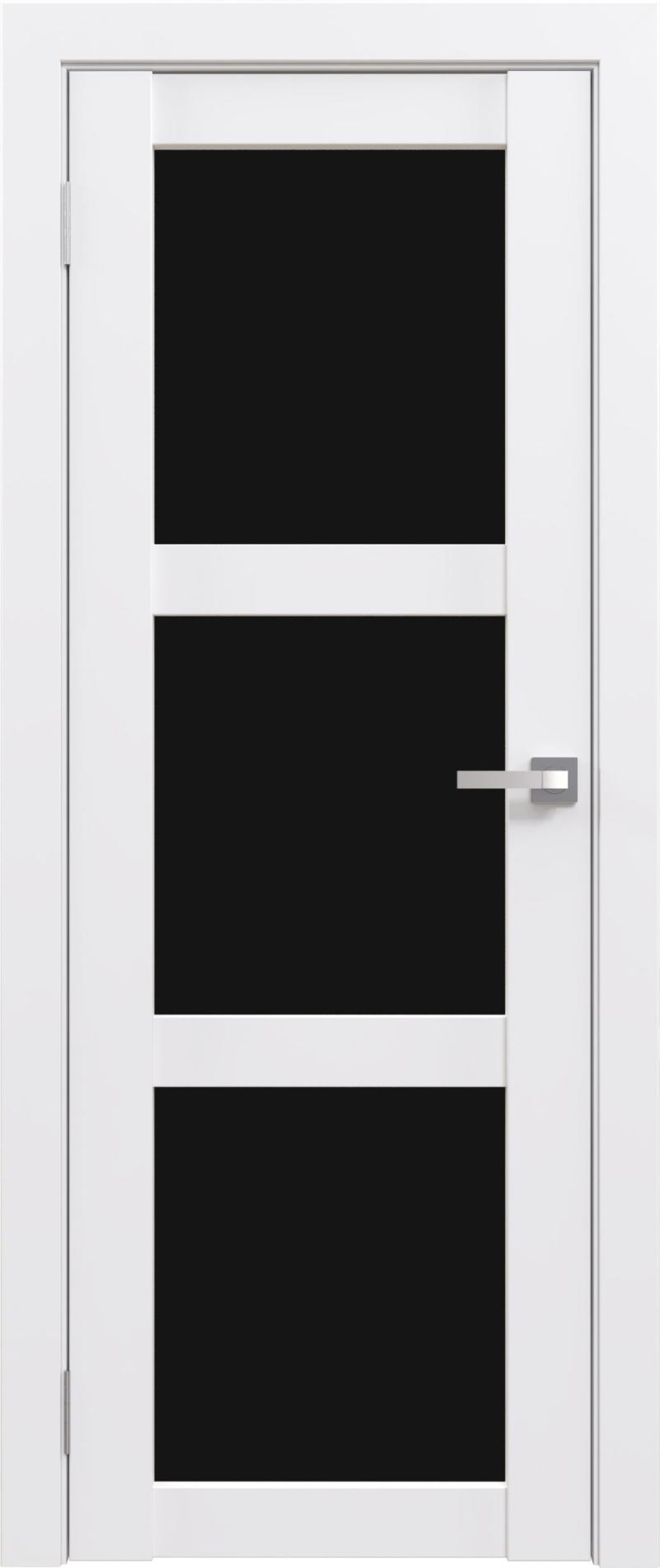 Межкомнатная дверь «ФЛЭШ ЭКО» 20 (Чёрное/белое стекло)