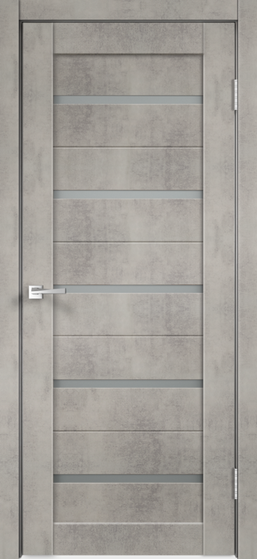 Межкомнатная дверь VISION 7 цвет Муар светло-серый 