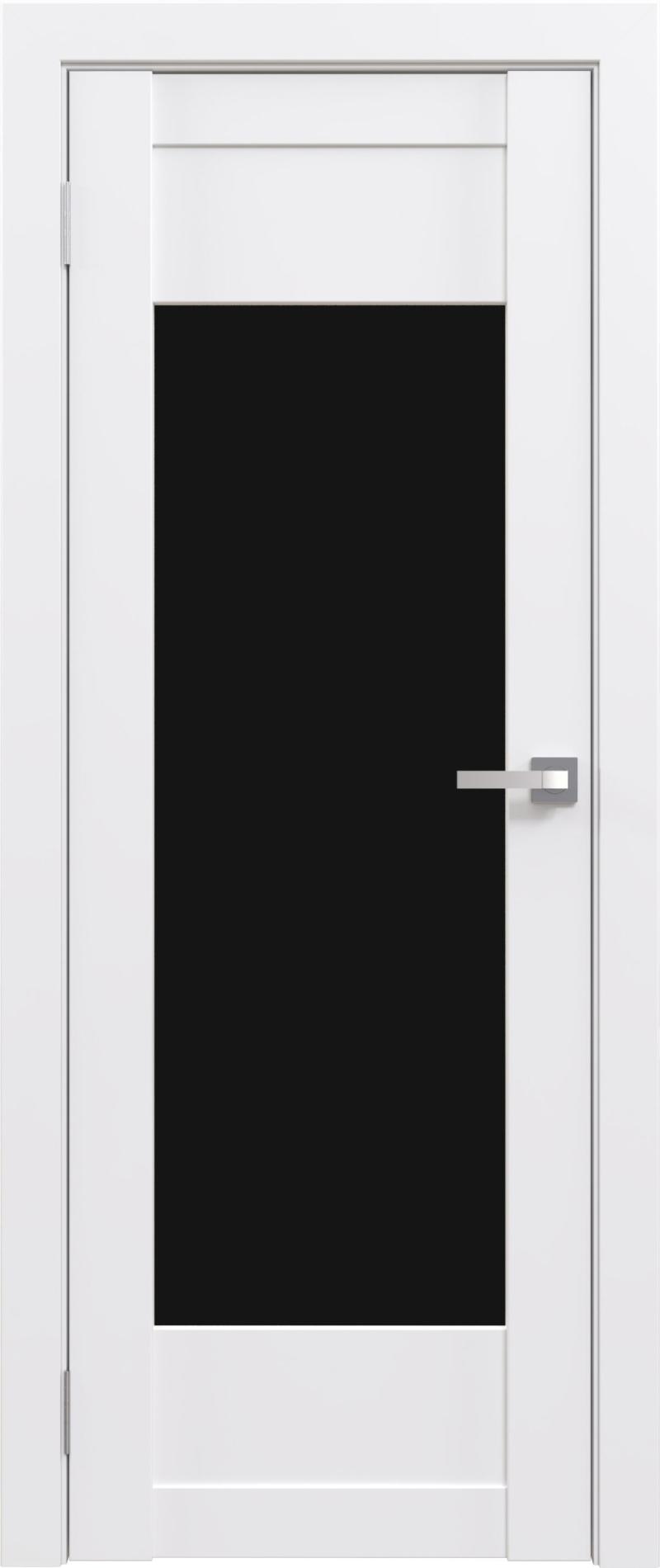Межкомнатная дверь «ФЛЭШ ЭКО» 14 (Чёрное/белое стекло)