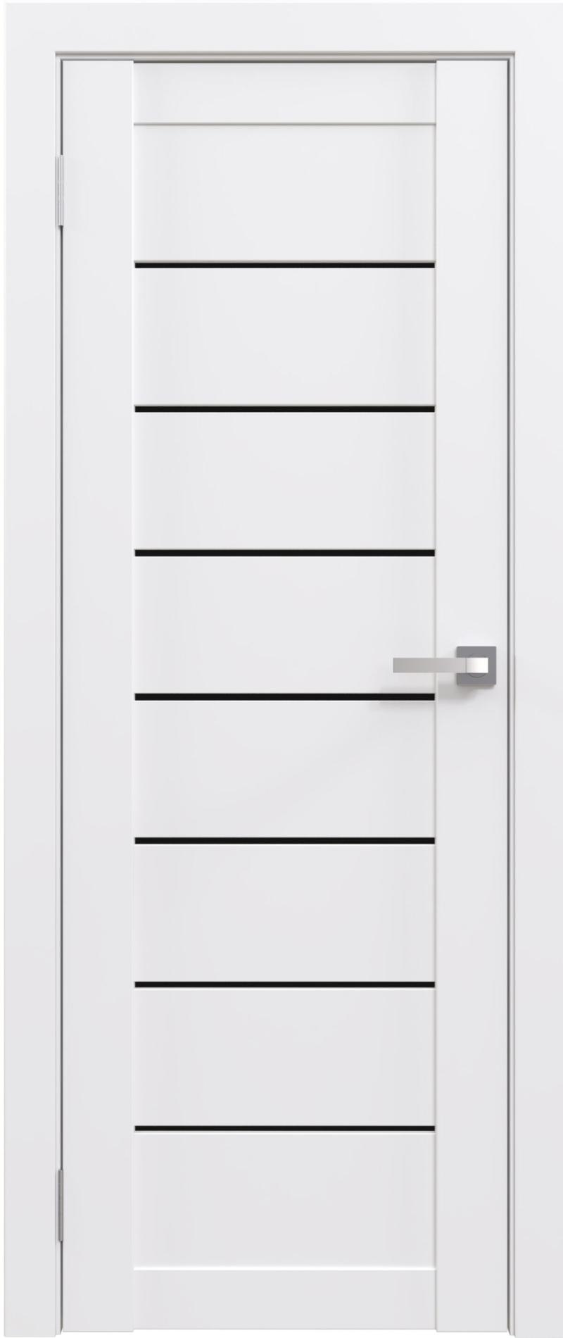 Межкомнатная дверь «ФЛЭШ ЭКО» 01 (Чёрное/белое стекло)