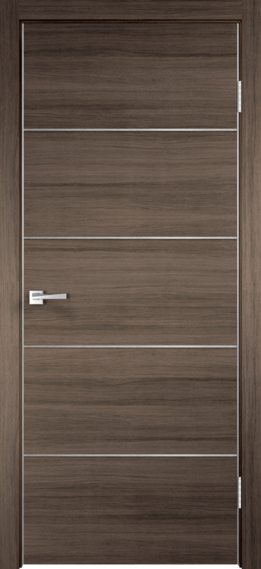 Межкомнатная дверь TECHNO H4 цвет Дуб серый поперечный 
