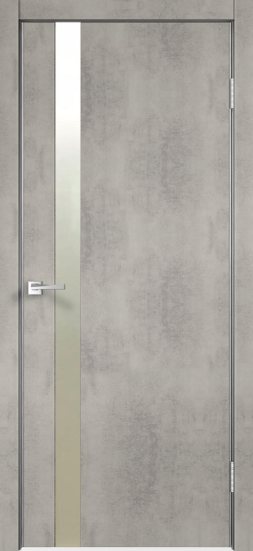 Межкомнатная дверь TECHNO Z1 цвет Муар светло-серый 