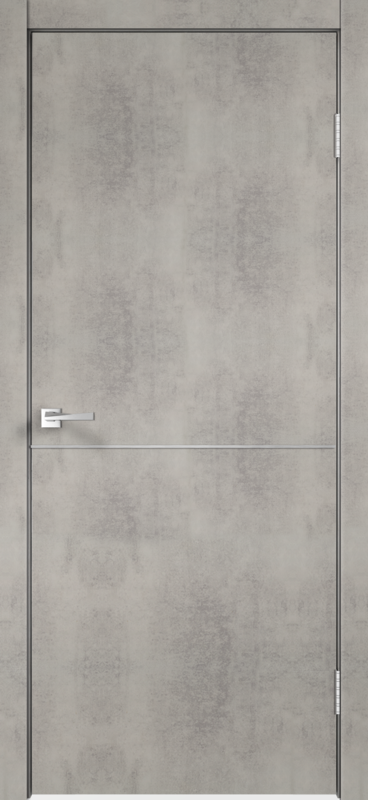 Межкомнатная дверь TECHNO H1 цвет Муар светло-серый 