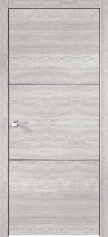 Межкомнатная дверь КАНЗАС 2 цвет Дуб европейский серый поперечный 