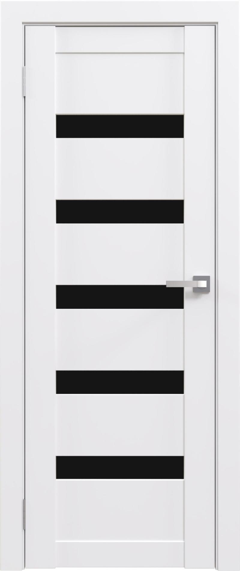 Межкомнатная дверь «ФЛЭШ ЭКО» 03 (Чёрное/белое стекло)