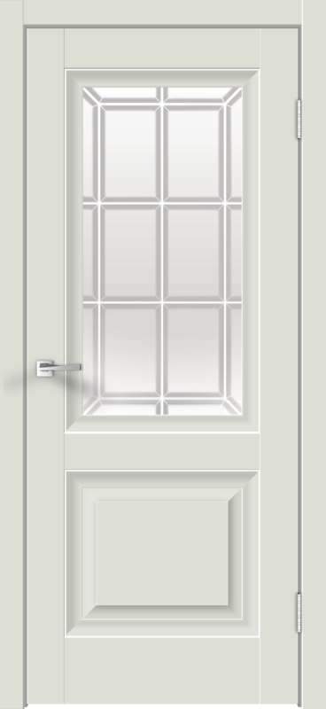 Межкомнатная дверь ALTO 8 цвет Светло-серый эмалит 