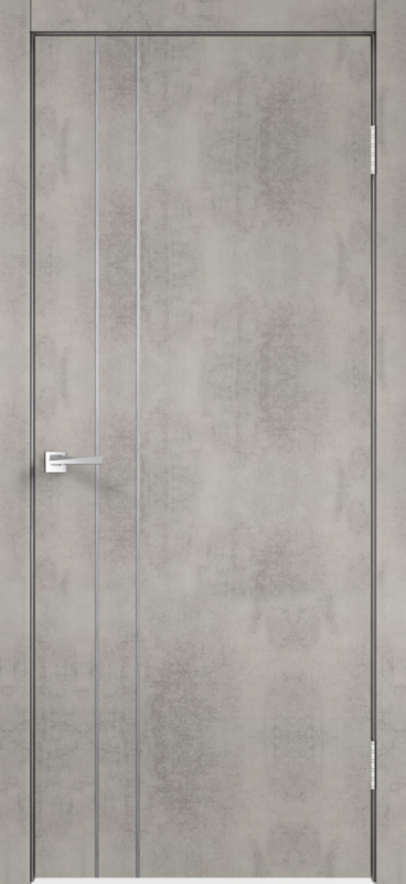 Межкомнатная дверь TECHNO облегченное М2 цвет Муар светло-серый 