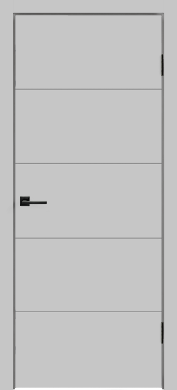 Межкомнатная дверь эмаль SCANDI F глухое без притвора Светло-серый