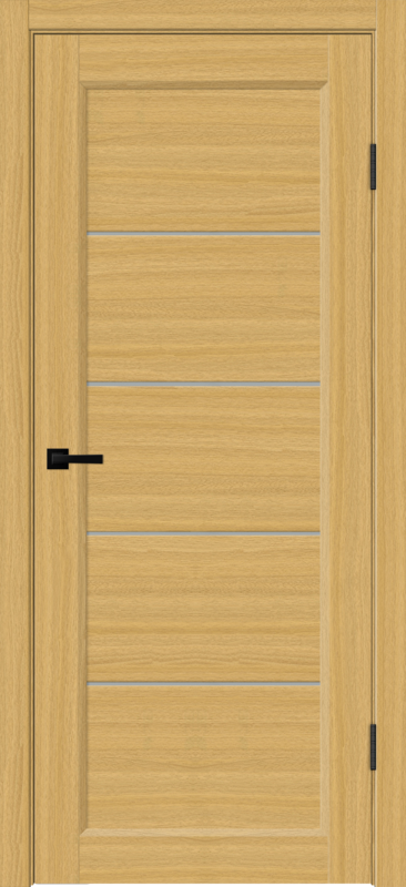 Межкомнатная дверь SOFTWOOD STYLE 1 со стеклом без притвора Орех американский соломенный