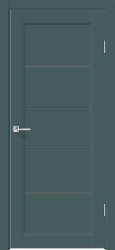 Межкомнатная дверь EMALUX STYLE 1 со стеклом без притвора Яшма