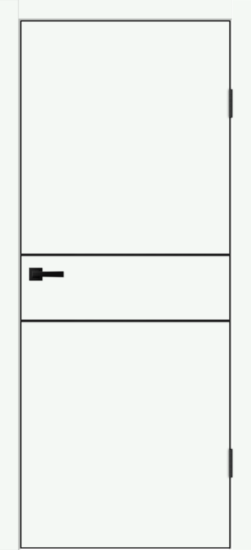 Межкомнатная дверь EMALUX TECHNO BLACK облегченное H2 глухое Эльбрус