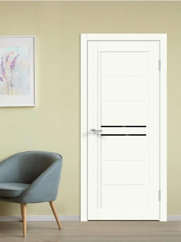Межкомнатная дверь NEXT 2 цвет Молочный эмалит 