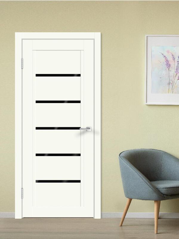 Межкомнатная дверь NEXT 1 цвет Молочный эмалит 