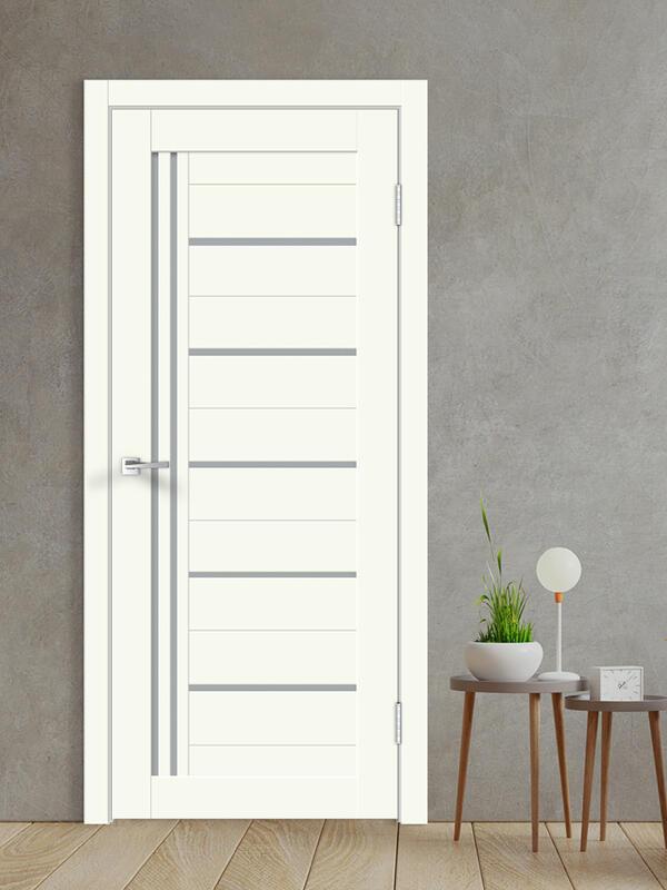 Межкомнатная дверь XLINE 17 цвет Молочный эмалит 