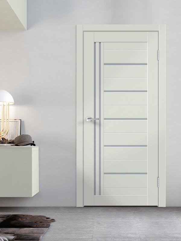 Межкомнатная дверь XLINE 17 цвет Светло-серый эмалит 