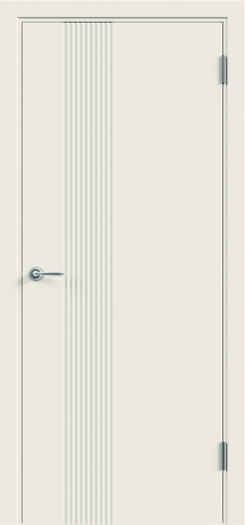 Межкомнатная дверь эмаль SCANDI 3D 1 глухое без притвора Слоновая кость