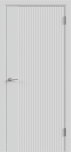 Межкомнатная дверь эмаль SCANDI 3D 2 глухое без притвора Светло-серый