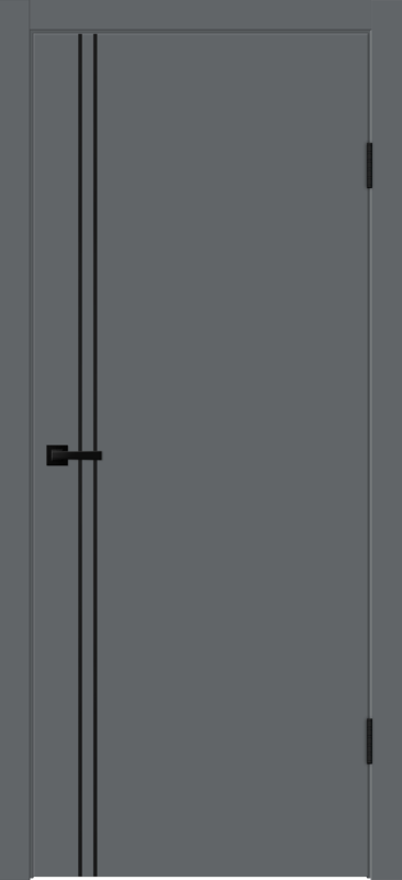 Межкомнатная дверь EMALUX GALANT M2 глухое без притвора Вулкан