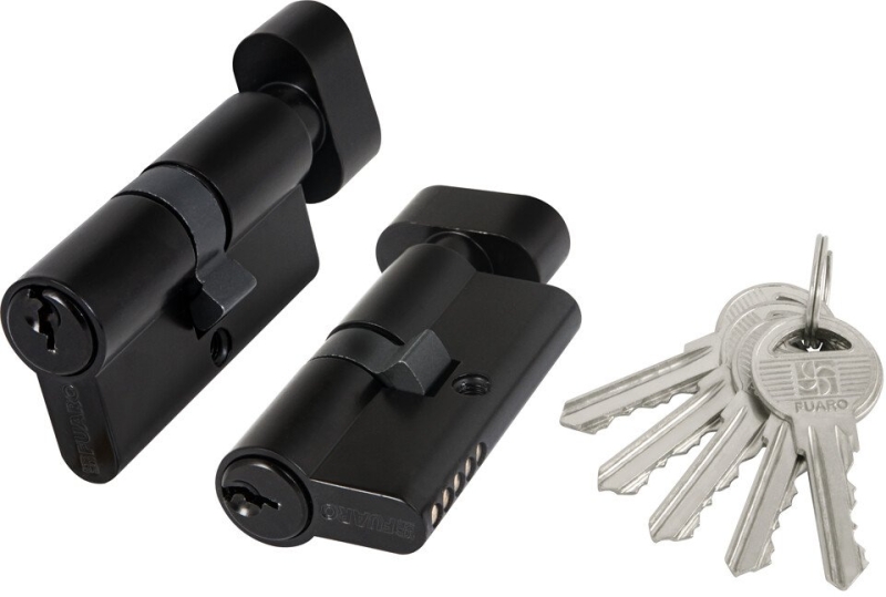 Цилиндр 1000ZMKnob60 BL Черный