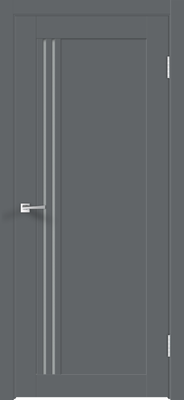 Межкомнатная дверь EMALUX XLINE 8 со стеклом без притвора Вулкан