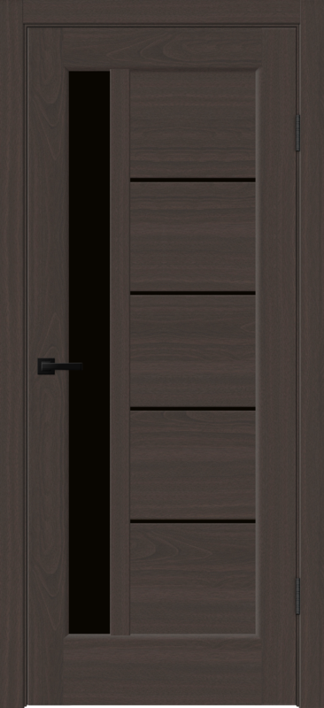 Межкомнатная дверь SOFTWOOD PREMIER 3 со стеклом без притвора Орех американский шоколад