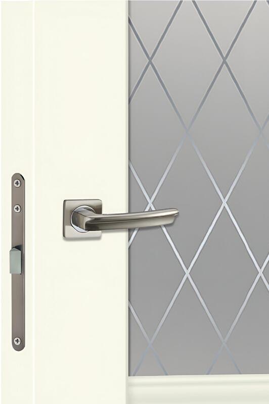 Межкомнатная дверь ALTO 2V цвет Молочный эмалит 