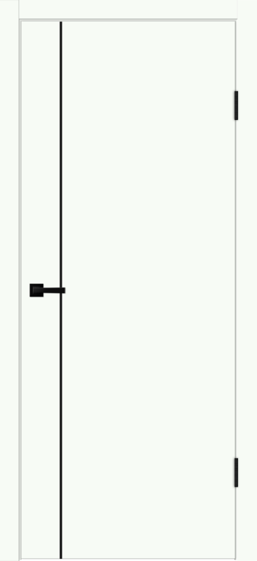 Межкомнатная дверь EMALUX GALANT M1 глухое без притвора Белый опал