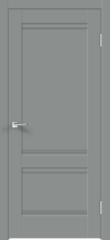 Межкомнатная дверь EMALUX ALTO 20 глухое 2P без притвора Серый агат