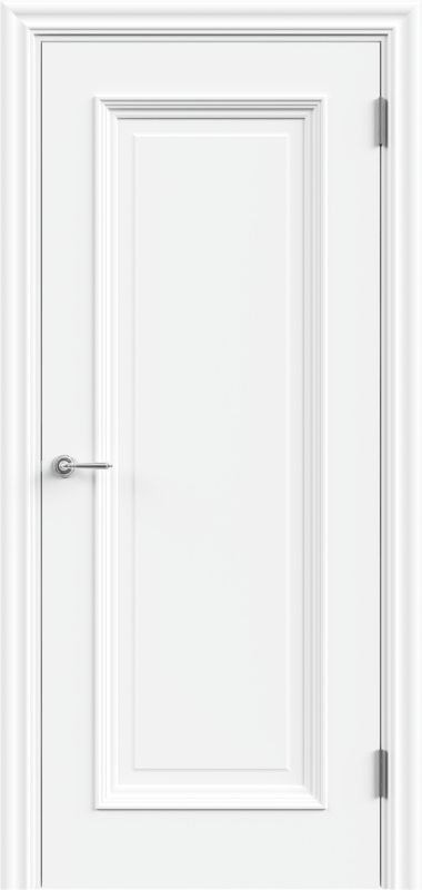 Межкомнатная дверь эмаль LEDO 1 глухое 4P без притвора Белый