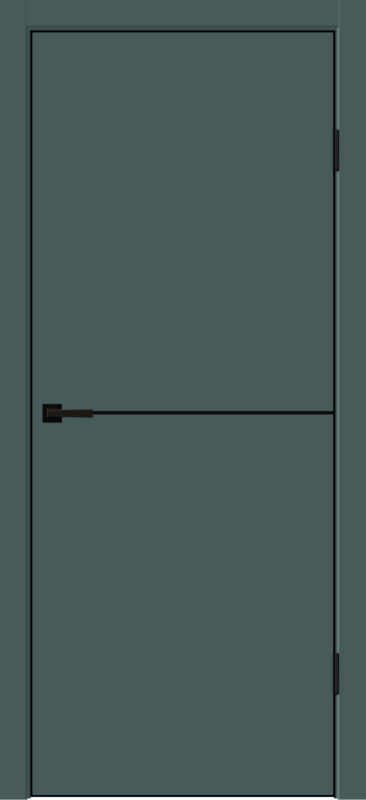 Межкомнатная дверь EMALUX TECHNO BLACK облегченное FH1 глухое Яшма