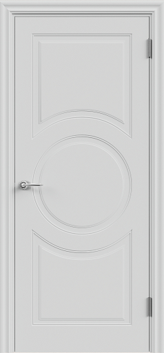 Межкомнатная дверь эмаль VERONA 1 глухое без притвора цвет Светло-серый