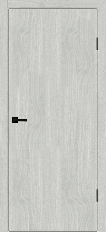 Межкомнатная дверь SOFTWOOD TECHNO BLACK облегченное глухое Орех американский светлый