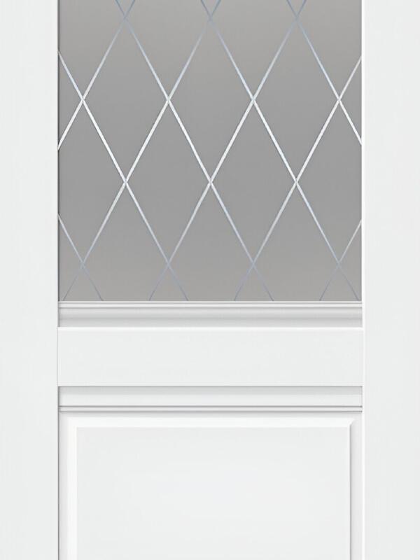 Межкомнатная дверь ALTO 2V цвет Эмалит белый 