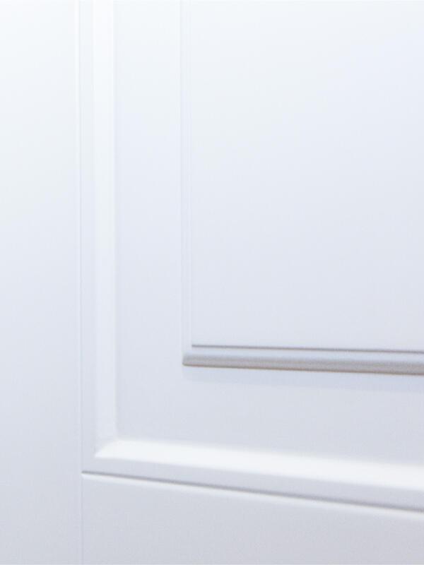 Межкомнатная дверь эмаль SCANDI глухое 2P без притвора Белый