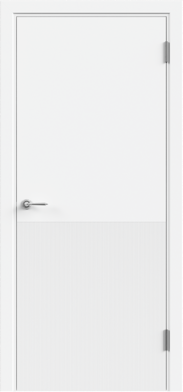Межкомнатная дверь эмаль SCANDI 3D 9 глухое без притвора Белый
