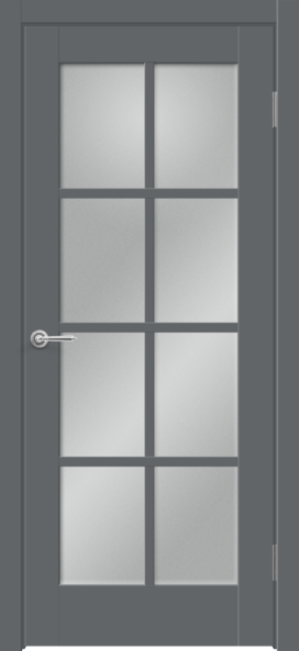 Межкомнатная дверь EMALUX ALTO 13 со стеклом без притвора Вулкан 700х2000