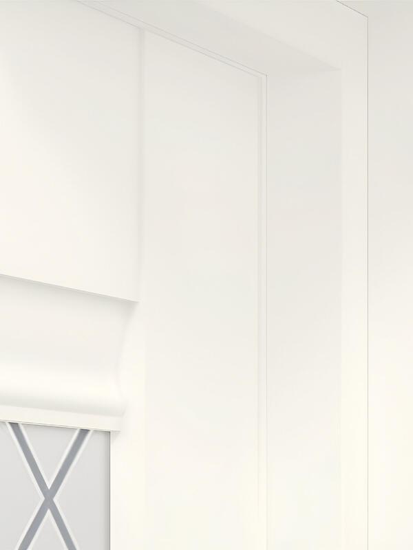 Межкомнатная дверь ALTO 2V цвет Молочный эмалит 