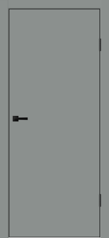 Межкомнатная дверь EMALUX TECHNO BLACK облегченное глухое Серый агат