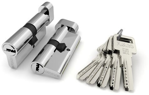 Цилиндр R6002Knob100 CP Хром