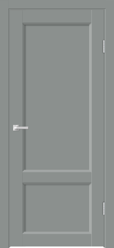 Межкомнатная дверь EMALUX STYLE 3 глухое 2P без притвора Серый агат