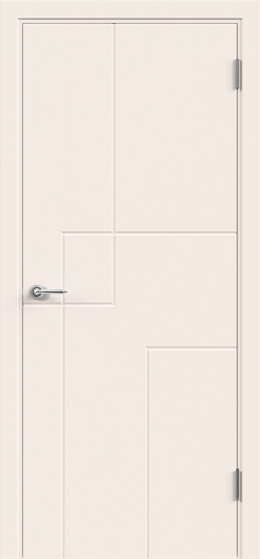 Межкомнатная дверь эмаль METRO 1 глухое без притвора Слоновая кость
