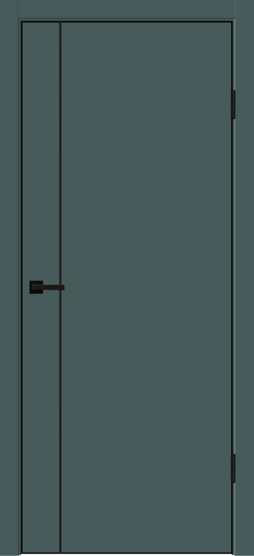 Межкомнатная дверь EMALUX TECHNO BLACK облегченное FM1 глухое Яшма