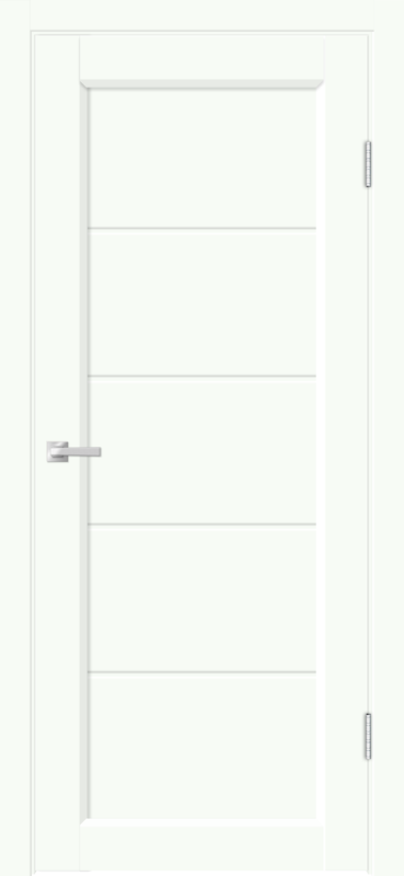 Межкомнатная дверь EMALUX STYLE 1 глухое без притвора Белый опал