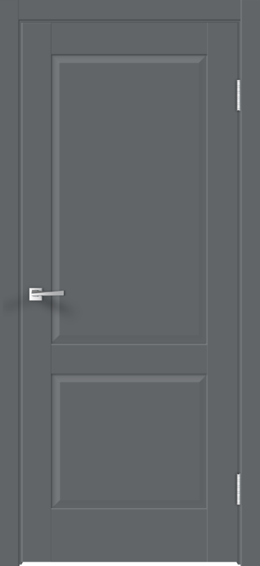 Межкомнатная дверь EMALUX ALTO 11 глухое 2P без притвора Вулкан