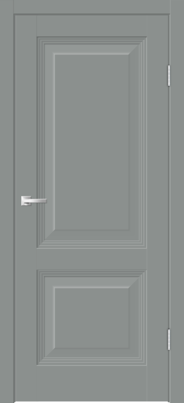 Межкомнатная дверь EMALUX ALTO 15 глухое 2P без притвора Серый агат