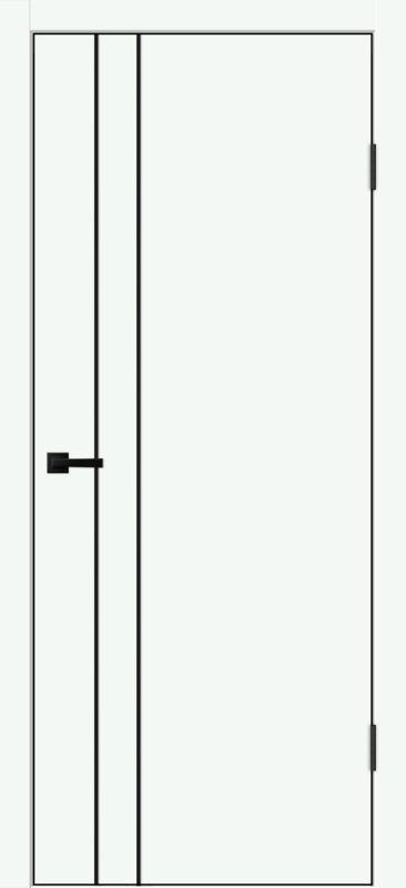 Межкомнатная дверь EMALUX TECHNO BLACK облегченное M2 глухое Эльбрус
