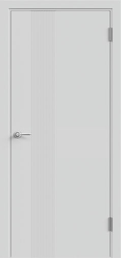 Межкомнатная дверь эмаль SCANDI 3D 1 глухое без притвора Светло-серый