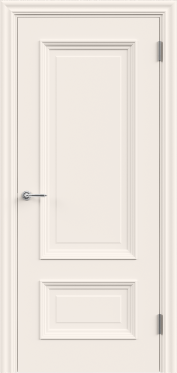 Межкомнатная дверь эмаль LEDO 1 глухое 2P без притвора Слоновая кость
