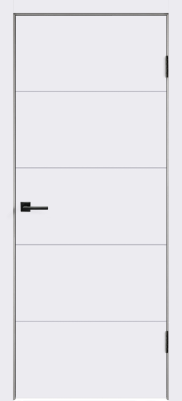 Межкомнатная дверь эмаль SCANDI F глухое без притвора Белый