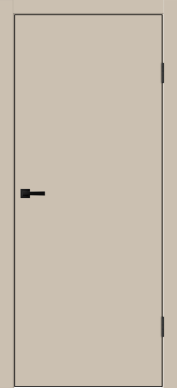 Межкомнатная дверь EMALUX TECHNO BLACK облегченное глухое Кварцит